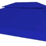 Poszycie 3x4m PVC pawilonu ogrodowego niebieskie 310g/m2