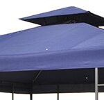 Poszycie 3x3 m 200 g/m2 pawilonu ogrodowego niebieskie