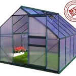 Szklarnia 7,75m2 PLANTIFLEX zielona 250x310cm 6mm z fundamentem