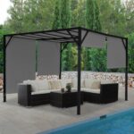 Pergola ogrodowa 3x4m tarasowa pawilon antracyt