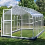 Szklarnia ogrodowa biała 10 m2 PTF 250x400cm stalowa