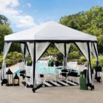Pawilon ogrodowy POP UP 350 cm biały Sunjoy szybko rozkładany