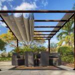 Pergola ogrodowa 3,5x5 m tarasowa Paragon Outdoor ciemnobrązowa