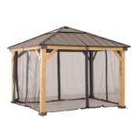 Moskitiery do altany Sunjoy 3,35x3,35 m zapinane