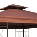 Poszycie 3x3 m PVC pawilonu ogrodowego cappuccino 270 g/m2