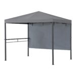 Pawilon ogrodowy 2,2x2,8 m szary zadaszenie jacuzzi