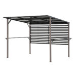 Pergola ogrodowa 2,5x2,8 m antracyt stalowa z poliwęglanu