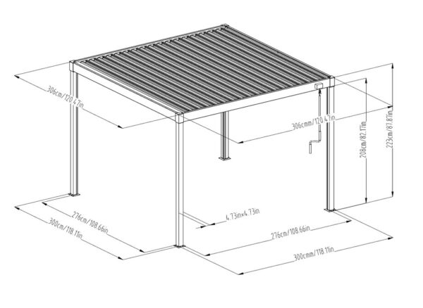 A1060166K2_pergola-3x3-drewno wymiary