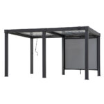 Moskitiery do pergoli Sunjoy 3x4 m rolety 200 cm