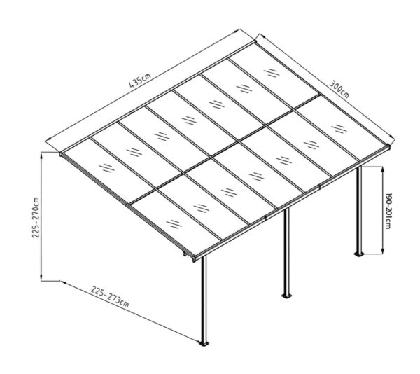 si06106_zadaszenie-tarasu-3x43-biale-westmann wymiary