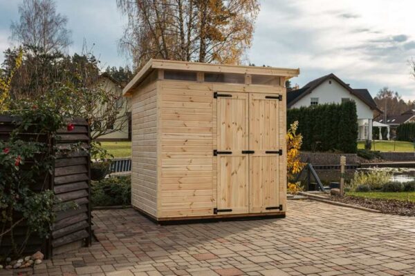 domek na narzędzia upyard 1,7x2 m naturalny front
