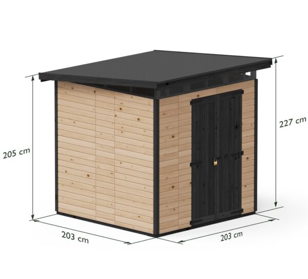 narzedziownia-2x2-brazowa upyard wymiary