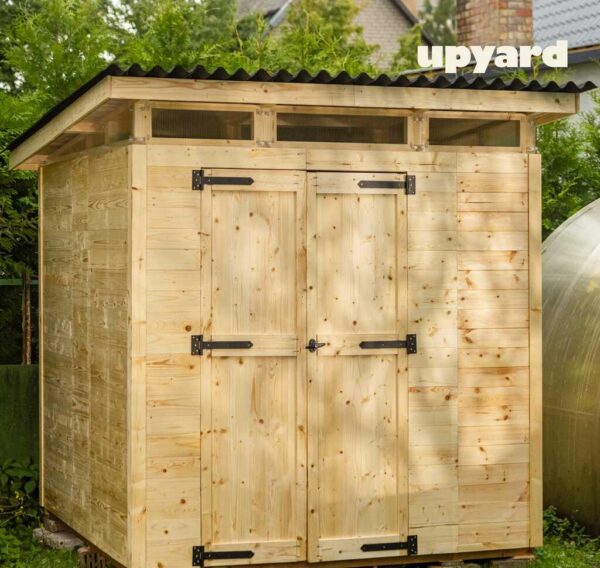 narzedziownia-2x2-naturalna, domek ogrodowy widok od frontu 2