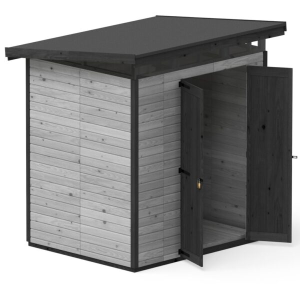 domek-na-narzedzia-upyard-17x2-m-szary otwarta szopka