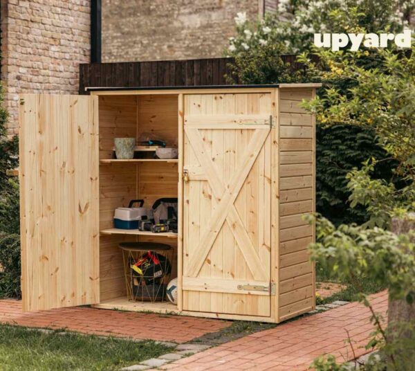 domek narzędziowy upyard 1,5x0,7 upyard na działce