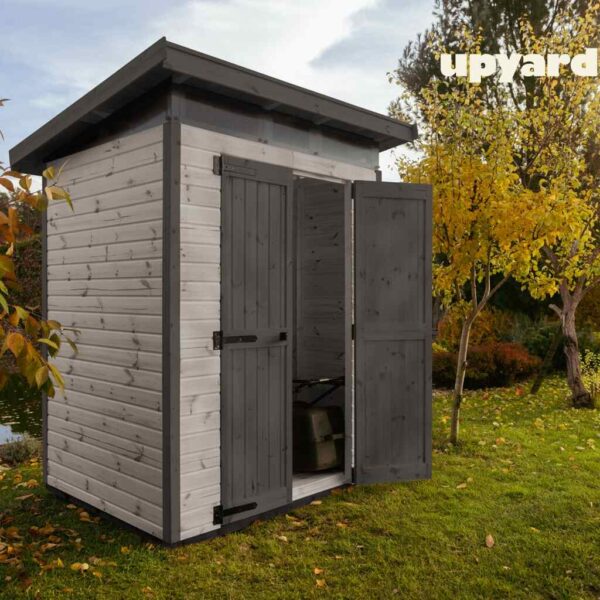 domek narzędziowy upyard 1,6x1,3 m szary domek na działce