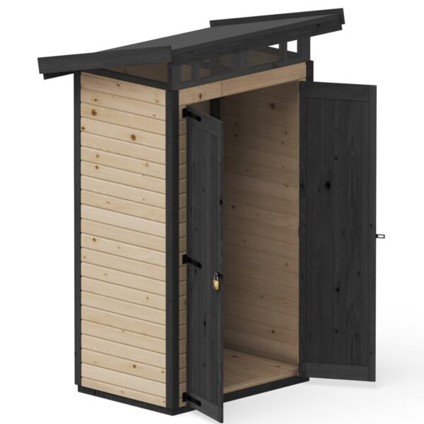 narzedziownia 1,3x0,9m upyard otwarta brązowa