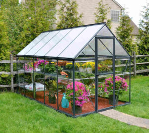 Szklarnia-z-poliweglanu-Hybrid-3-05-x-1-86-m-Palram-antracyt główne zdjęcie