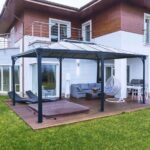 Altana ogrodowa 3,6x4,9 m Palram aluminiowa pawilon antracyt