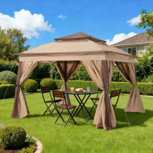 IMG_A109000630_pawilon ogrodowy pop up beżowy 3,3x3,3m zdjęcie główne