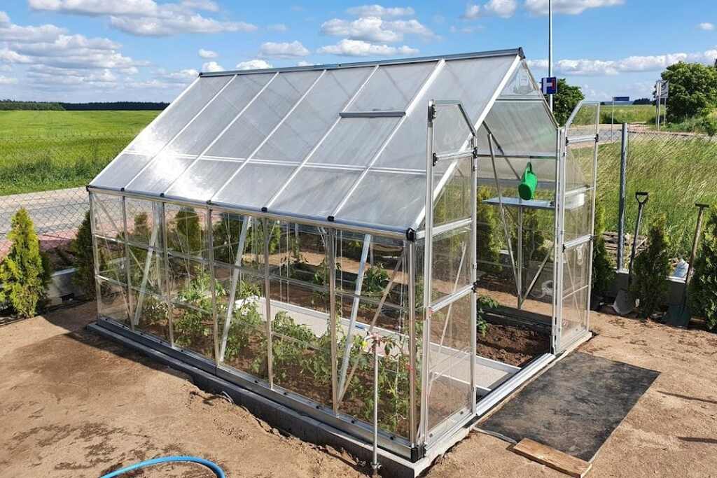 Szklarnia-poliweglanowa-Balance-2-44-x-3-67-m-Palram aluminiowa (12) Szklarnia-poliweglanowa-Balance-2-44-x-3-67-m-Palram aluminiowa w użytkowaniu