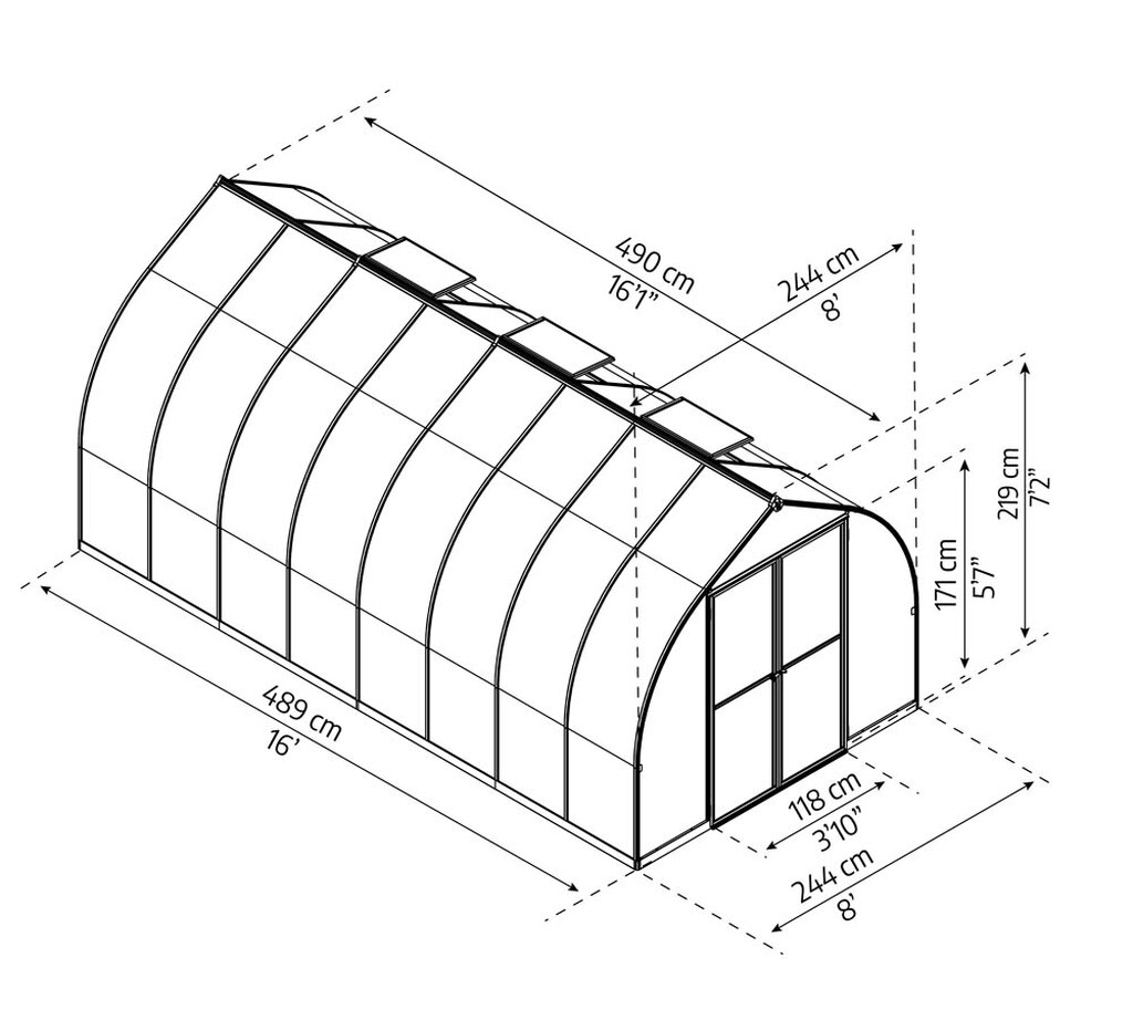 Szklarnia-z-poliweglanu-Bella-2-44-x-4-82-Palram-6 mm poliwęglan (2) Szklarnia-z-poliweglanu-Bella-2-44-x-4-82-Palram-6 mm poliwęglan wymiary