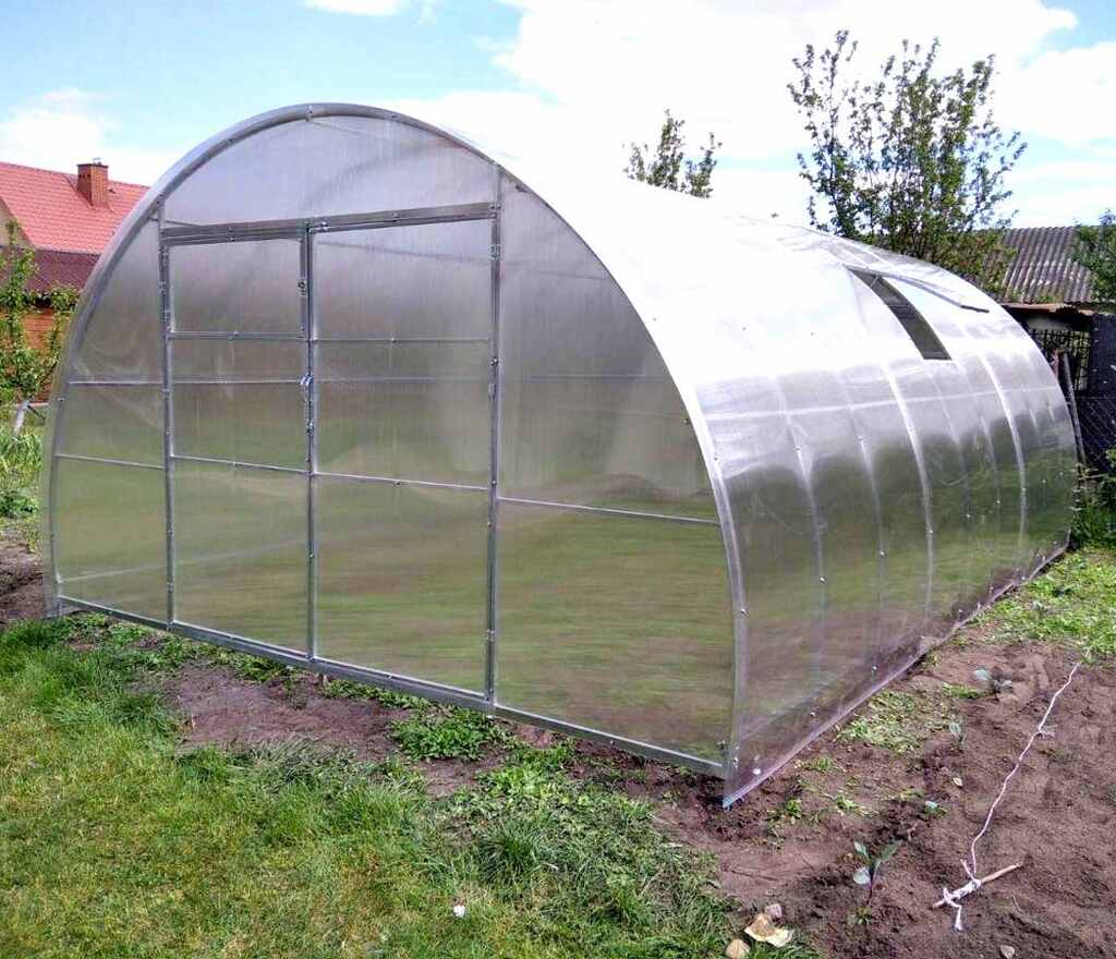 szklarnia-zofia szerokość 4 m poliwęglan komorowy 6mm okno 2