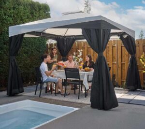 SJ02600_Sojag_Pawilon-ogrodowy-3x3-m-Sojag-Malta-aluminiowy-z-moskitierami-i-zaslonami zdjęcie główne