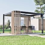 Pergola ogrodowa 3x3,6 m Sojag aluminium przesuwny dach