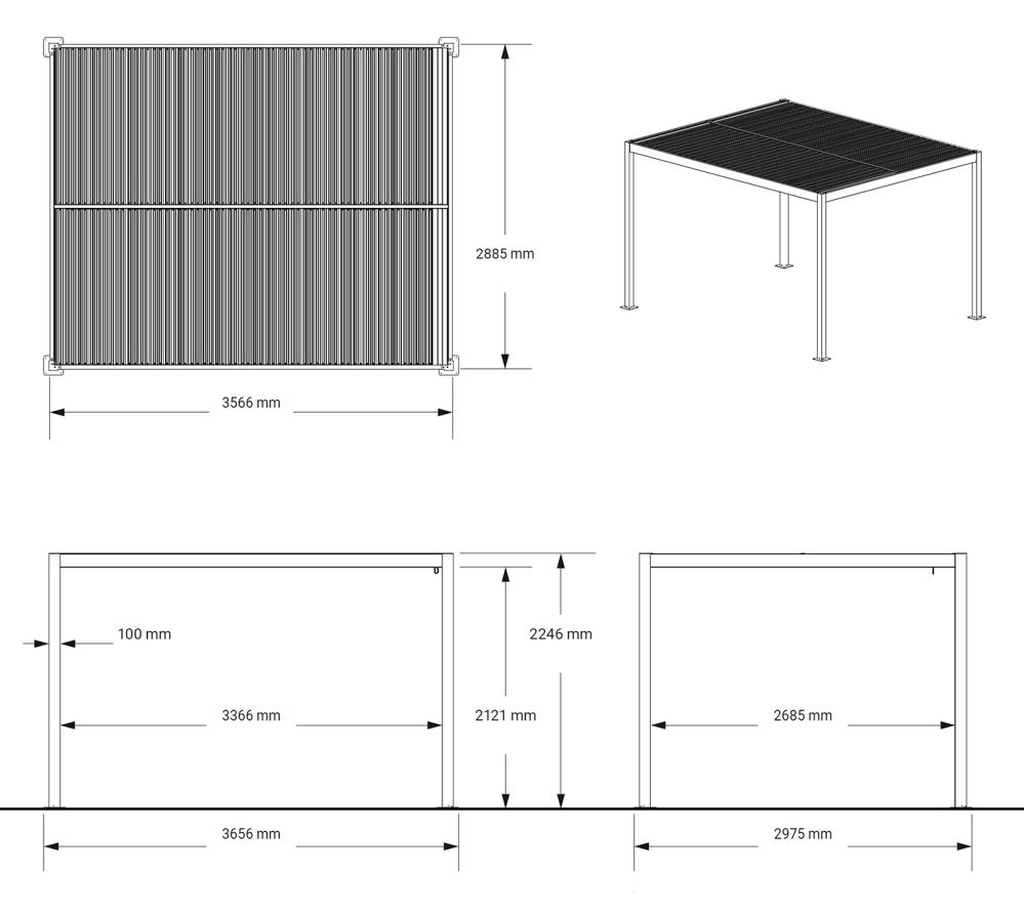 SJ52034_Sojag_Pergola_Milo-stal-3x36-m-lamele-czarna wymiary