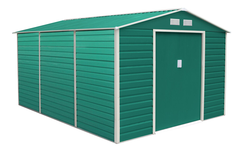 domek-ogrodowy-34x38-m-domek-narzedziowy-narzedziownia-zielony zdjecie glowne