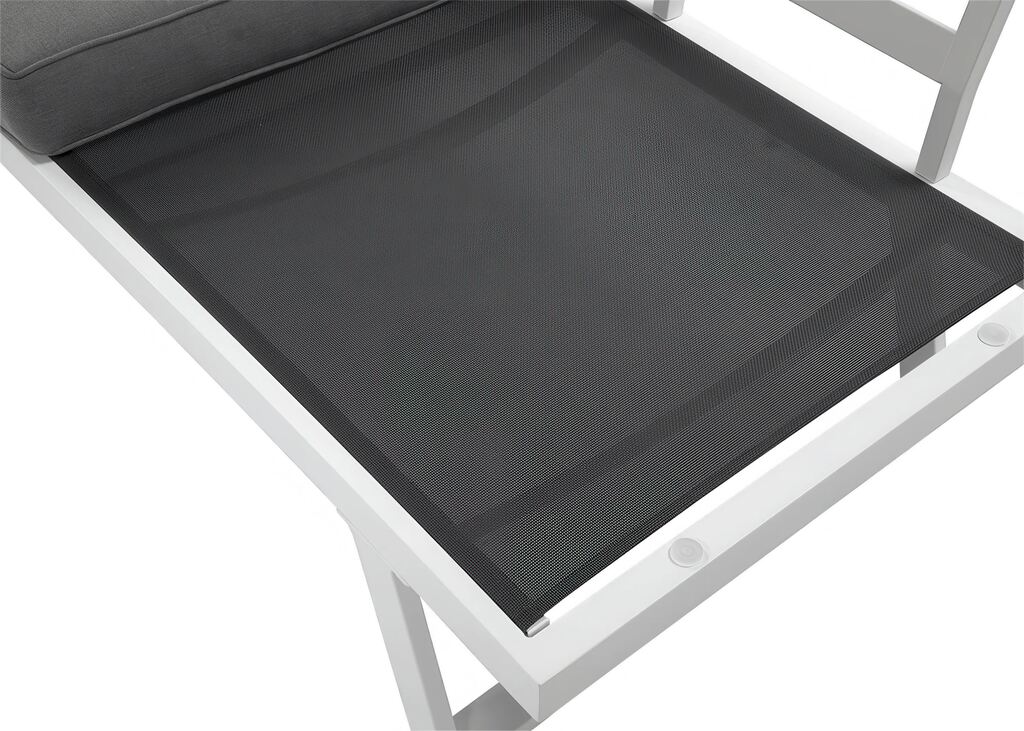 narożnik ogrodowy modułowy aluminiowy biały szary premium stelaz