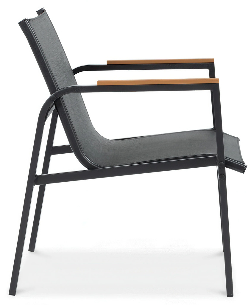 zestaw-mebli-mango-caffe-black-stolik-sofa-dwa-fotele-czarny fotel od boku