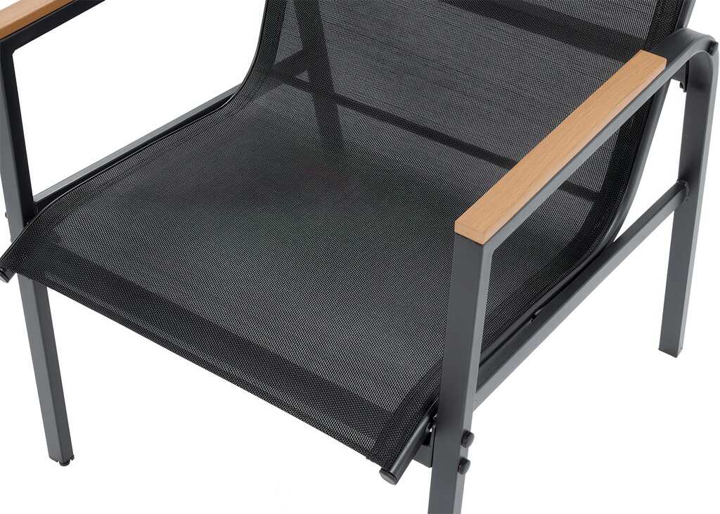zestaw-mebli-mango-caffe-black-stolik-sofa-dwa-fotele-czarny zbliżenie na fotel