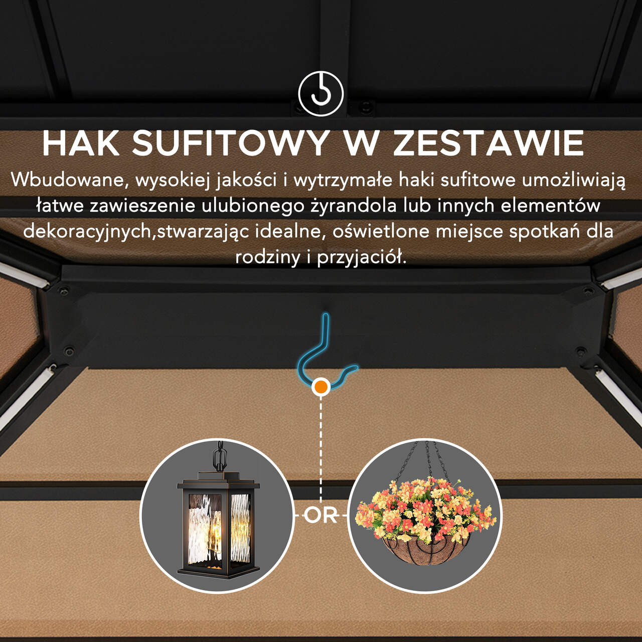 A102005891_altana-ogrodowa-Sunjoy-33x39-m-solar-LED-cedr-drewno-ze-swietlikiem hak sufitowy
