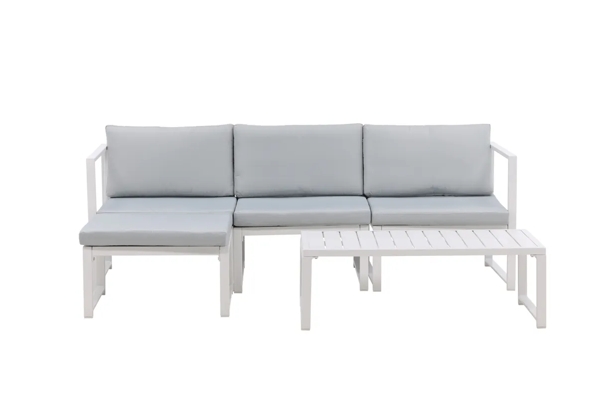 Venture-Home-Salvador-9555-400-naroznik-ogrodowy-ze-stolikiem-kawowym-aluminium-bialy front